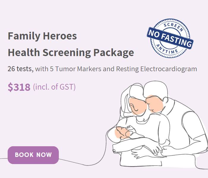 Family Heroes Health Screening Package Website Banner (Mobile)