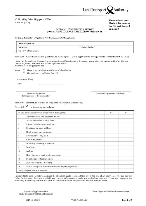 Driving/ Vocational License Medical Check Up | Minmed Group