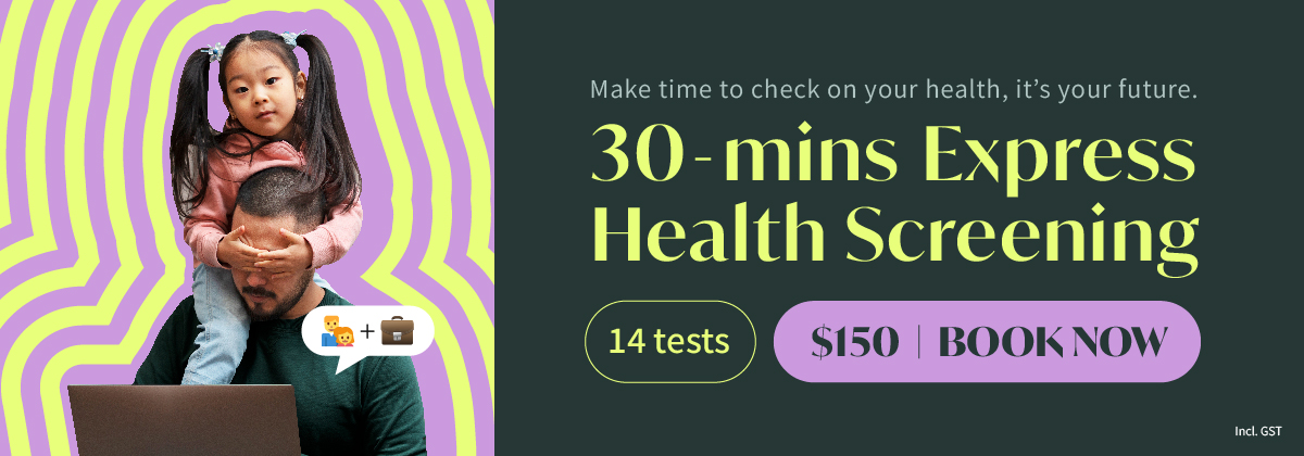 30 minutes express health screening at clinic