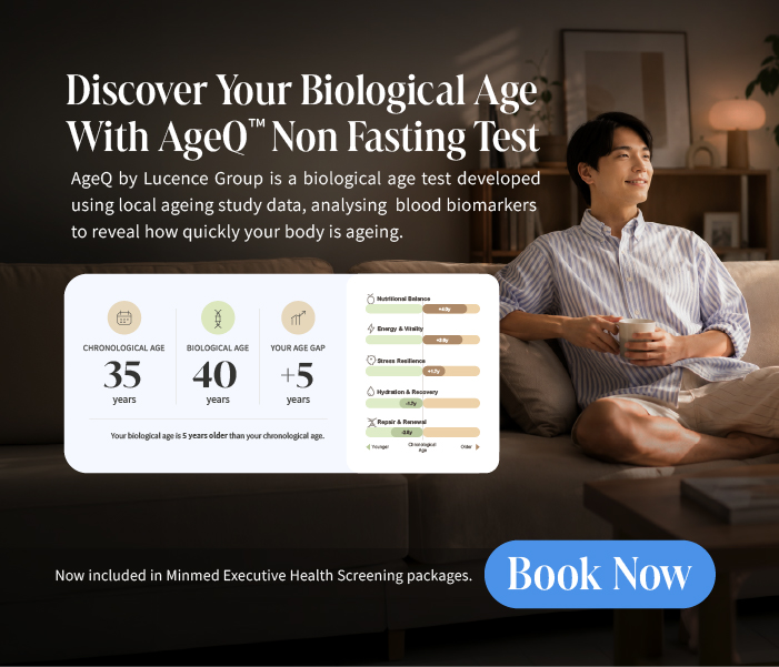 Discover your biological age with non fasting AgeQ™ test