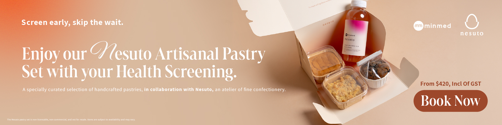Free Nesuto Pastry with Health Screening