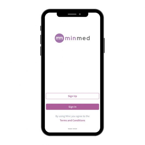Minmed Connect App Login Page