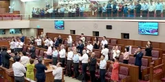 The Straits Times | Covid-19 front-liners given standing ovation in Parliament